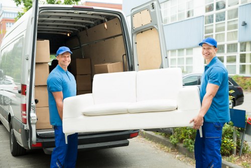 Professional packing materials prepared for a Bedfordpark home move