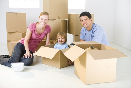 Unpacking boxes in a Bedfordpark property after a move