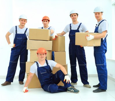 Removal team preparing for a residential move in Bedfordpark