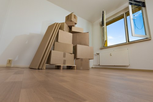 Removal van service for Bedfordpark homes on a local residential street