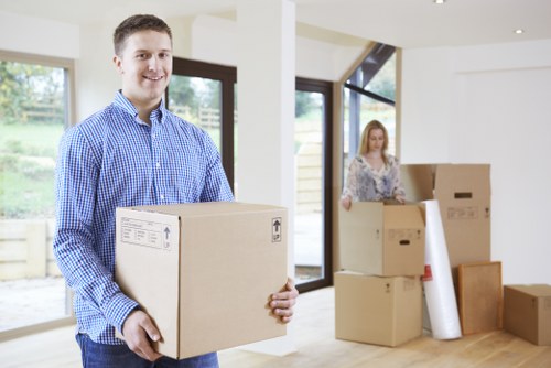 Checklist and packing materials prepared for a Bedfordpark house move