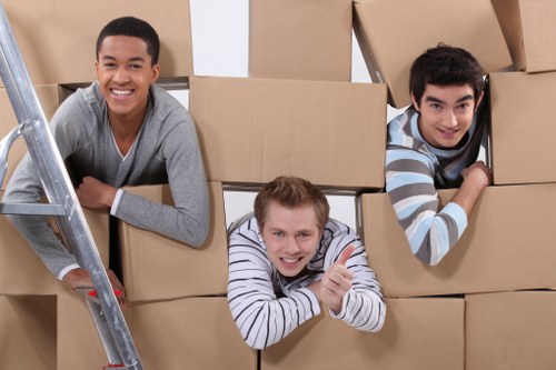 Residential packing support for a Bedfordpark family move