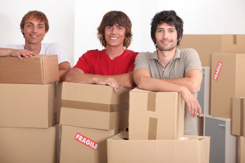Careful loading of furniture for a Bedfordpark house or flat move