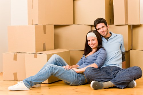 Local movers organising household items for a Bedfordpark relocation