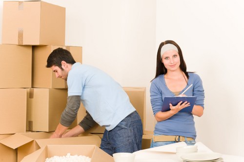 Careful loading of office furniture in Bedfordpark