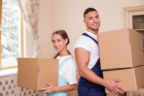 Packing and loading furniture for a Bedfordpark move